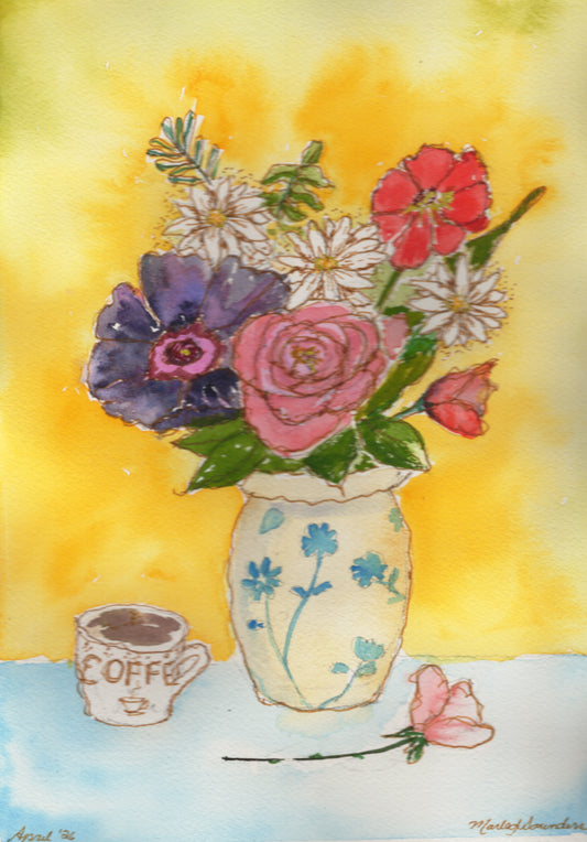 Splash of Heaven Floral Art Print